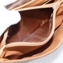 CELINE Macadam Canvas Shoulder Bag PVC Leather Brown Gold Auth mr2744A-21