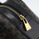CELINE Macadam Canvas Hand Bag PVC Leather Black Gold Auth mr2745A-14