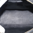 CELINE Macadam Canvas Hand Bag PVC Leather Black Gold Auth mr2745A-16