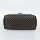 CELINE Macadam Canvas Hand Bag PVC Leather Black Gold Auth mr2745A-9