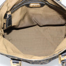 FENDI Zucca Canvas Hand Bag Black Brown Auth mr2746-12