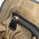 FENDI Zucca Canvas Hand Bag Black Brown Auth mr2746-19
