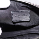 Christian Dior Trotter Canvas saddle Accessory Pouch Black Silver Auth mr2747A-15