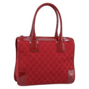 GUCCI GG Canvas Hand Bag Red Gold 000 0855 Auth mr2748-1