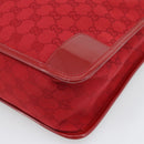 GUCCI GG Canvas Hand Bag Red Gold 000 0855 Auth mr2748-15