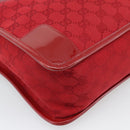 GUCCI GG Canvas Hand Bag Red Gold 000 0855 Auth mr2748-16
