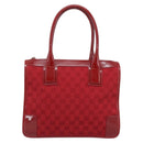 GUCCI GG Canvas Hand Bag Red Gold 000 0855 Auth mr2748-13