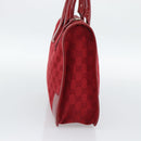 GUCCI GG Canvas Hand Bag Red Gold 000 0855 Auth mr2748-3