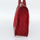 GUCCI GG Canvas Hand Bag Red Gold 000 0855 Auth mr2748-4