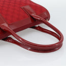 GUCCI GG Canvas Hand Bag Red Gold 000 0855 Auth mr2748-7