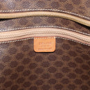 CELINE Macadam Canvas Tote Bag PVC Leather Brown Gold Auth mr2749-17