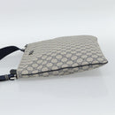 GUCCI GG Supreme Shoulder Bag PVC Navy Silver 201446 Auth mr2750A-4