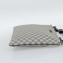 GUCCI GG Supreme Shoulder Bag PVC Navy Silver 201446 Auth mr2750A-5