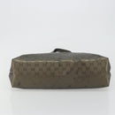 GUCCI GG Canvas Guccissima Tote Bag Leather Silver 211137 Auth mr2751-10