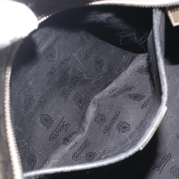 GUCCI GG Canvas Guccissima Tote Bag Leather Silver 211137 Auth mr2751