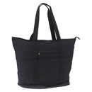GUCCI GG Canvas Tote Bag Black Silver 152232 Auth mr2752A-1
