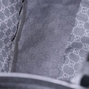 GUCCI GG Canvas Tote Bag Black Silver 152232 Auth mr2752A-10