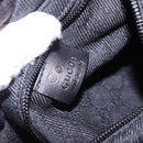 GUCCI GG Canvas Tote Bag Black Silver 152232 Auth mr2752A-20