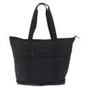 GUCCI GG Canvas Tote Bag Black Silver 152232 Auth mr2752A-13