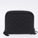 GUCCI GG Canvas Tote Bag Black Silver 152232 Auth mr2752A-12