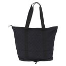 GUCCI GG Canvas Tote Bag Black Silver 152232 Auth mr2752A-2