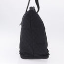 GUCCI GG Canvas Tote Bag Black Silver 152232 Auth mr2752A-3