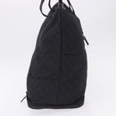 GUCCI GG Canvas Tote Bag Black Silver 152232 Auth mr2752A-4