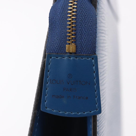 LOUIS VUITTON Epi Trousse Crete Pouch Blue M48405 LV Auth mr2757