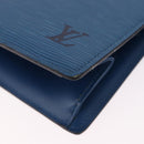 LOUIS VUITTON Epi Trousse Crete Pouch Blue M48405 LV Auth mr2757-14