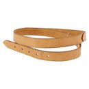 LOUIS VUITTON Buggy Shoulder Strap Leather 49.2"" Beige LV Auth mr2762-4