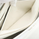 CHANEL Hand Bag Lamb Skin White Gold CC Auth mr2763V-24