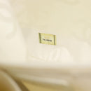 CHANEL Wild Stitch Hand Bag Leather White Gold CC Auth mr2765V-12