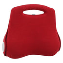 CHANEL Hip Bag Cotton Red CC Auth mr2766A-1