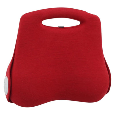 CHANEL Hip Bag Cotton Red CC Auth mr2766A