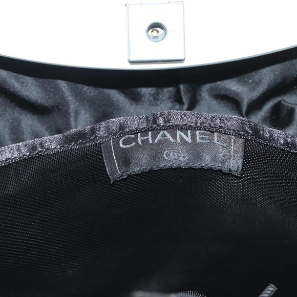 CHANEL Hip Bag Cotton Red CC Auth mr2766A