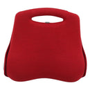 CHANEL Hip Bag Cotton Red CC Auth mr2766A-13