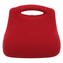 CHANEL Hip Bag Cotton Red CC Auth mr2766A-2