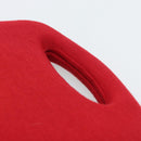 CHANEL Hip Bag Cotton Red CC Auth mr2766A-14