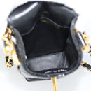 CHANEL Matelasse Chain Phone Case Patent Leather Black Gold CC Auth mr2771V-11