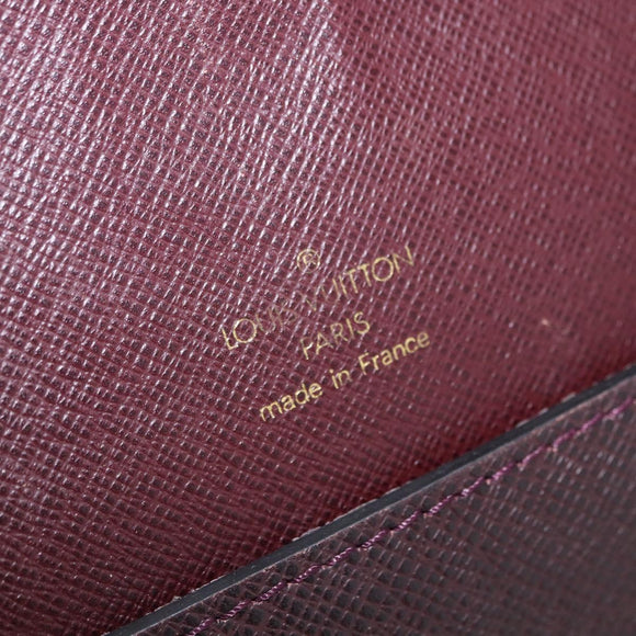 LOUIS VUITTON Taiga Document Case Pouch Acajou M99087 LV Auth mr2772