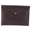 LOUIS VUITTON Taiga Document Case Pouch Acajou M99087 LV Auth mr2772-13