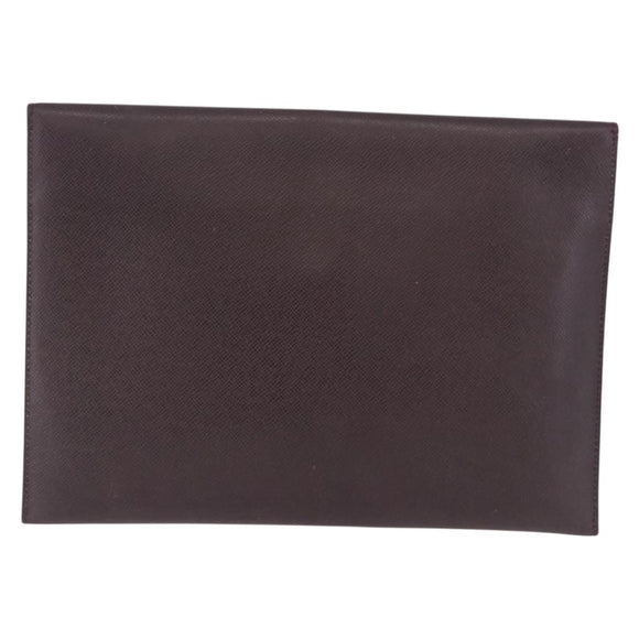 LOUIS VUITTON Taiga Document Case Pouch Acajou M99087 LV Auth mr2772