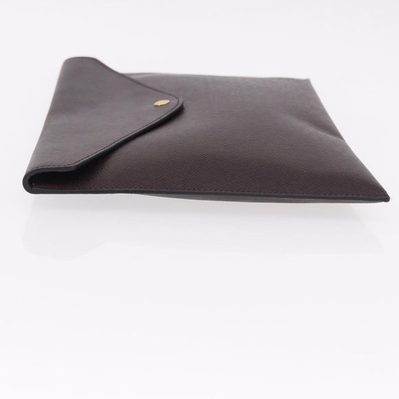 LOUIS VUITTON Taiga Document Case Pouch Acajou M99087 LV Auth mr2772
