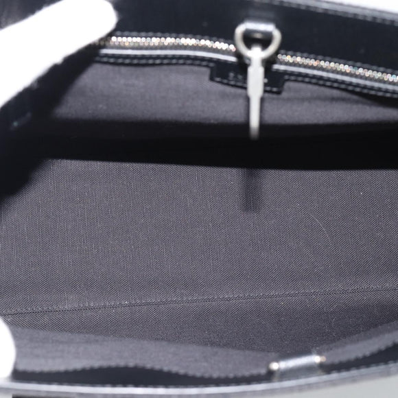 GUCCI Jumbo GG Canvas Hand Bag 2way Black Silver 678839 Auth mr2773V