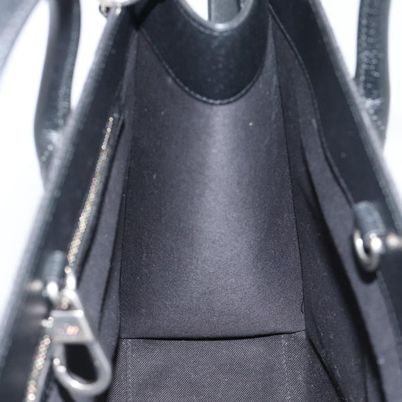 GUCCI Jumbo GG Canvas Hand Bag 2way Black Silver 678839 Auth mr2773V