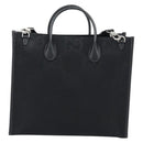 GUCCI Jumbo GG Canvas Hand Bag 2way Black Silver 678839 Auth mr2773V-3