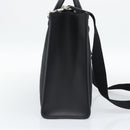 GUCCI Jumbo GG Canvas Hand Bag 2way Black Silver 678839 Auth mr2773V-4