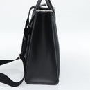 GUCCI Jumbo GG Canvas Hand Bag 2way Black Silver 678839 Auth mr2773V-5