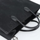 GUCCI Jumbo GG Canvas Hand Bag 2way Black Silver 678839 Auth mr2773V-6