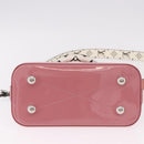 LOUIS VUITTON Monogram Vernis Alma BB Hand Bag 2way Pink M54704 LV Auth mr2774V-11
